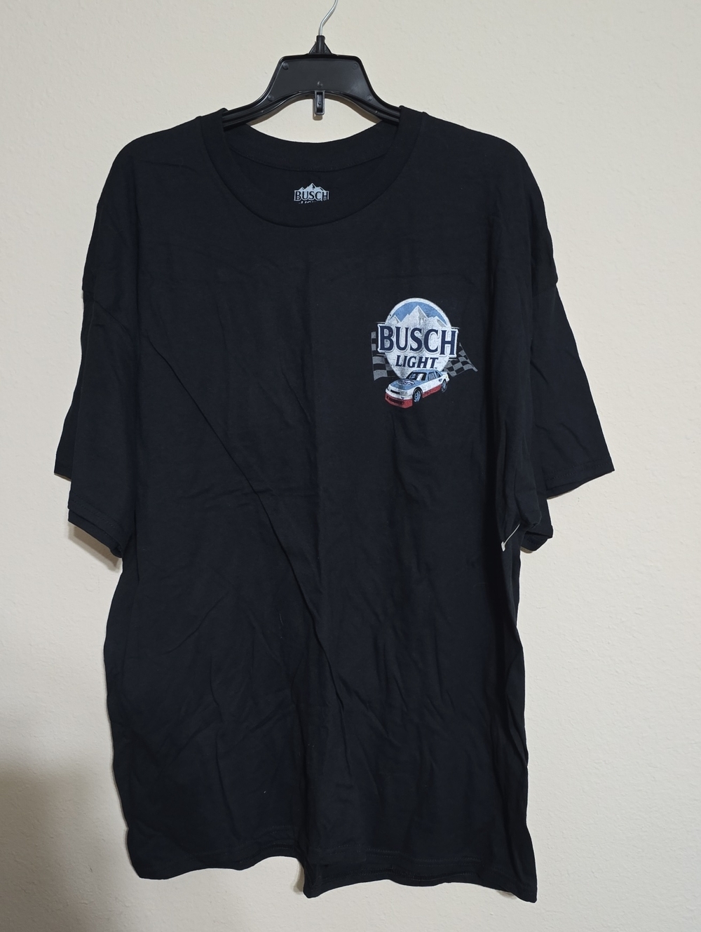 NWOT Mens Busch Light Black Short-Sleeve Graphic Tee Size 2XL